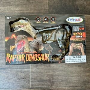 NEW Remote Control Raptor Dinosaur Toy - Thin Air Brands - 18-inch Velociraptor